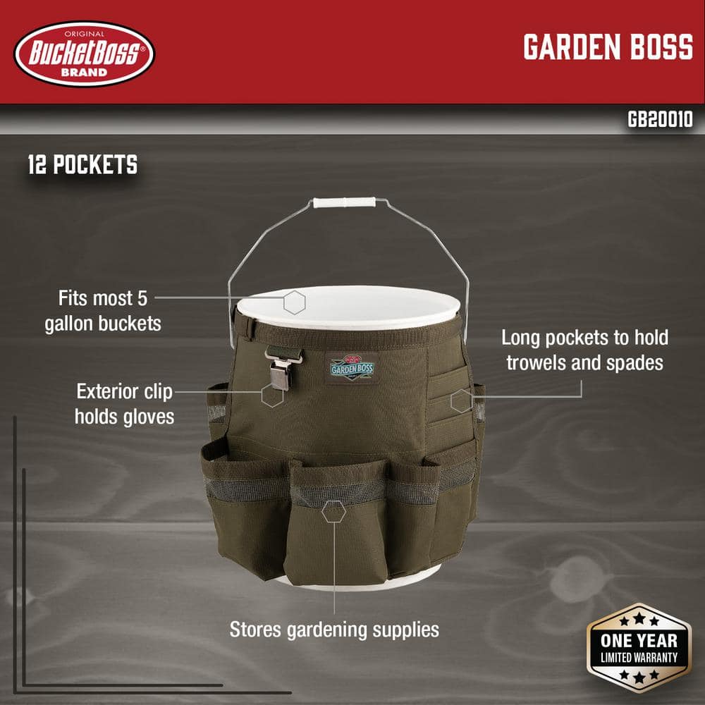 Garden Boss 5 Gal. Bucket Tool Storage Organizer - Hercitys