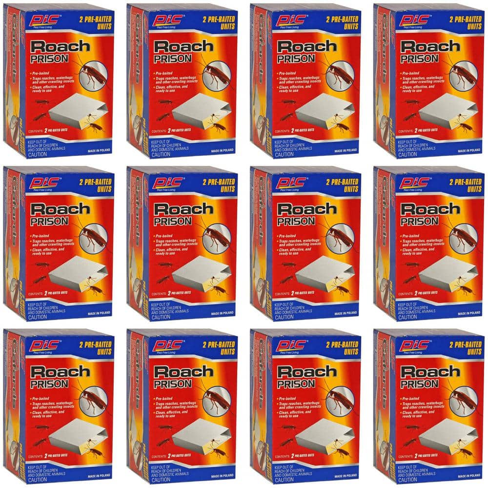 Roach Prison Trap (12-Pack, 24-Traps) - Hercitys