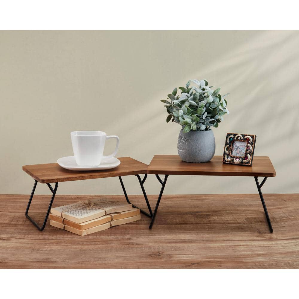 Gourmet Basics Woodford Shelf Organization (Set of 2) - Hercitys