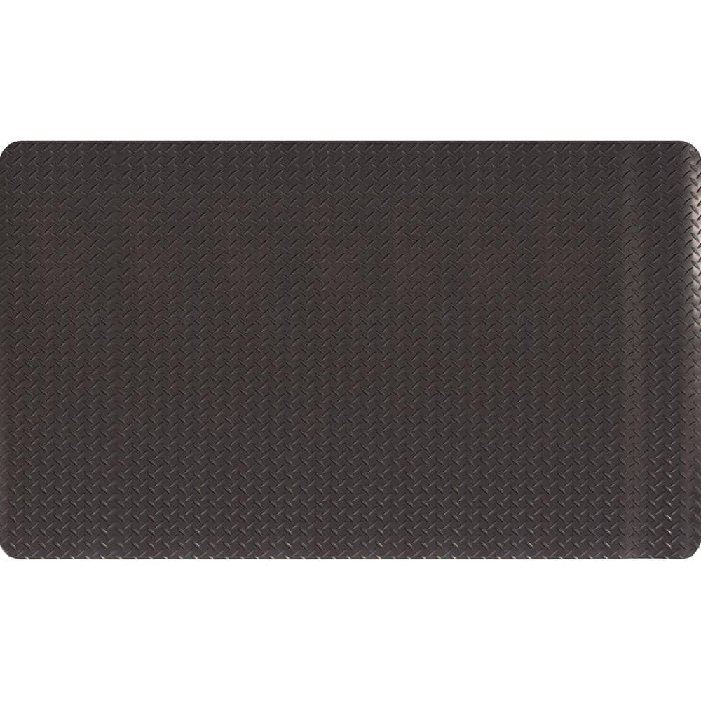 Diamond Star DF Black 11/16 in. 3 ft. x 10 ft. Vinyl Indoor Commercial Door Mat - Hercitys