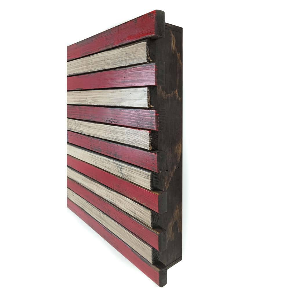 Mini American Flag Wall Display with Hidden, Locking Gun Concealment - Hercitys