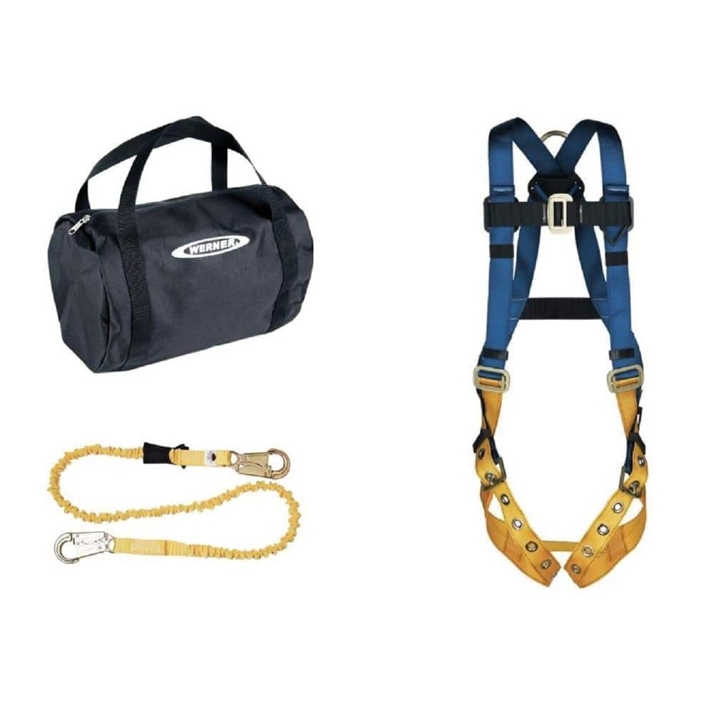 Aerial Kit with BaseWear Std Harness (Tongue Buckle Legs) and 6 ft. SoftCoil Lanyard - Hercitys