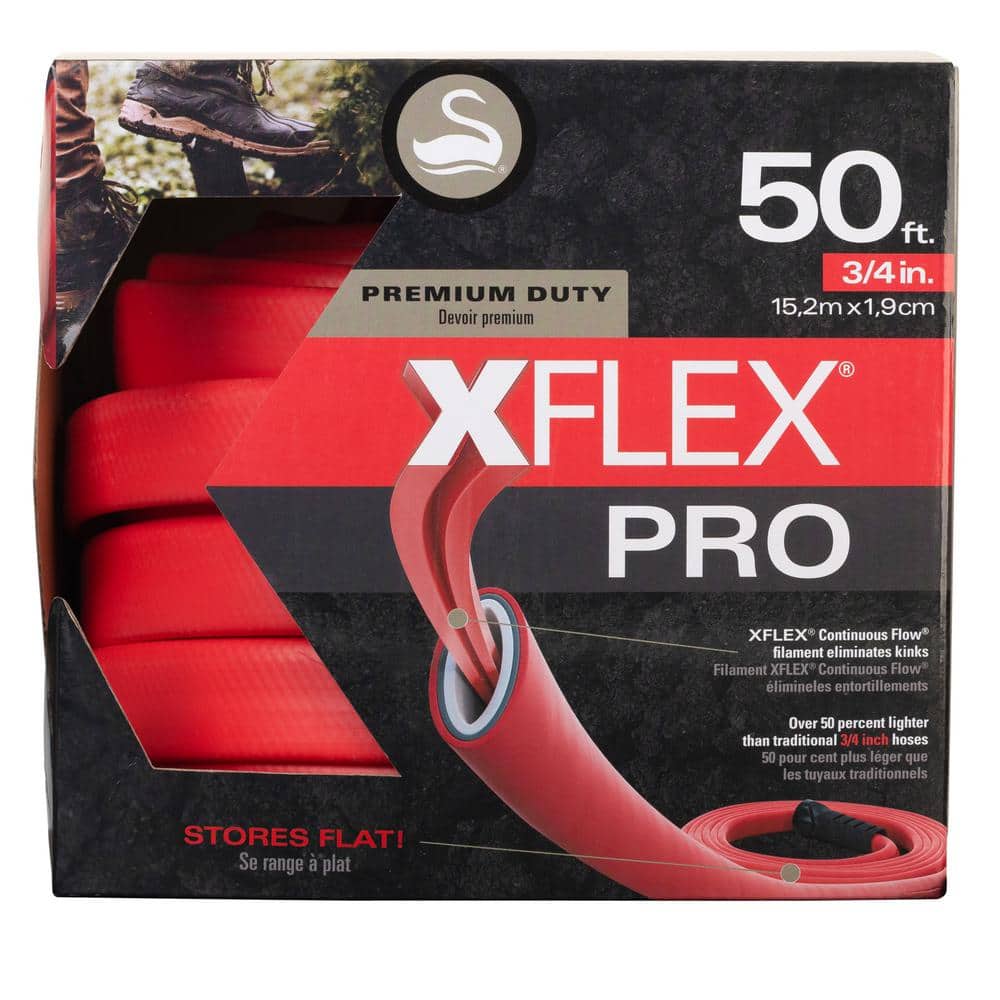 Xflex Pro 3/4 in x 100 ft. Flat Non-Kink Hose Premium Duty - Hercitys