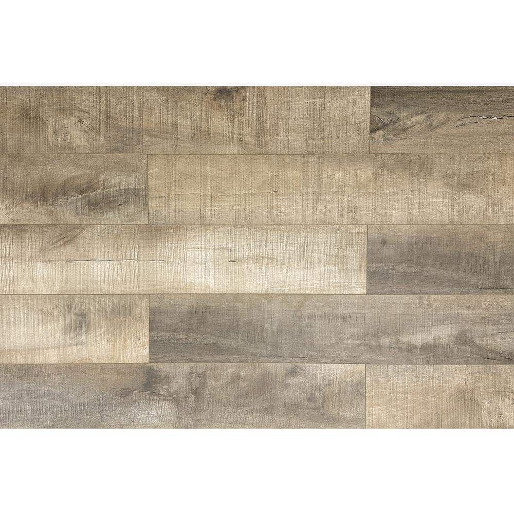 Summa Natural Chestnut 14 mm T x 7.75 in. W HDF Waterproof AC5 Click Lock Laminate Wood Flooring (23.09 sq. ft./case) - Hercitys