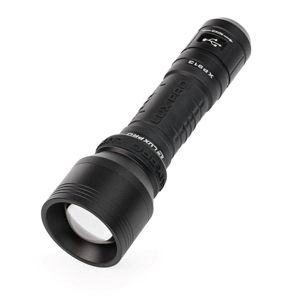 Pro Series 1100 Lumens LED Rechargeable Focus Flashlight with TackGrip - Hercitys