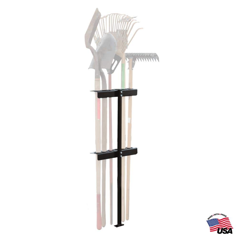 Vertical Open Landscape Trailer Hand Tool Holder Rack for Shovels Rakes and Other Tools - Hercitys