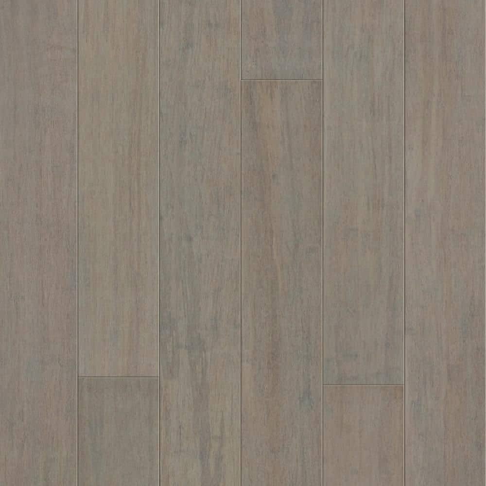 Strand Woven Modest Slate 1/2 in. T x 5 in. W x 72-7/8 in. L, T&G, Groove Prefinished Bamboo Flooring (20.7 sq.ft./case) - Hercitys