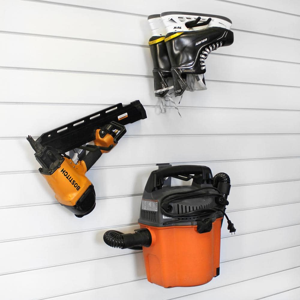 Slatwall 8 in. 50 lb. Double Hook (3-Pack) - Hercitys