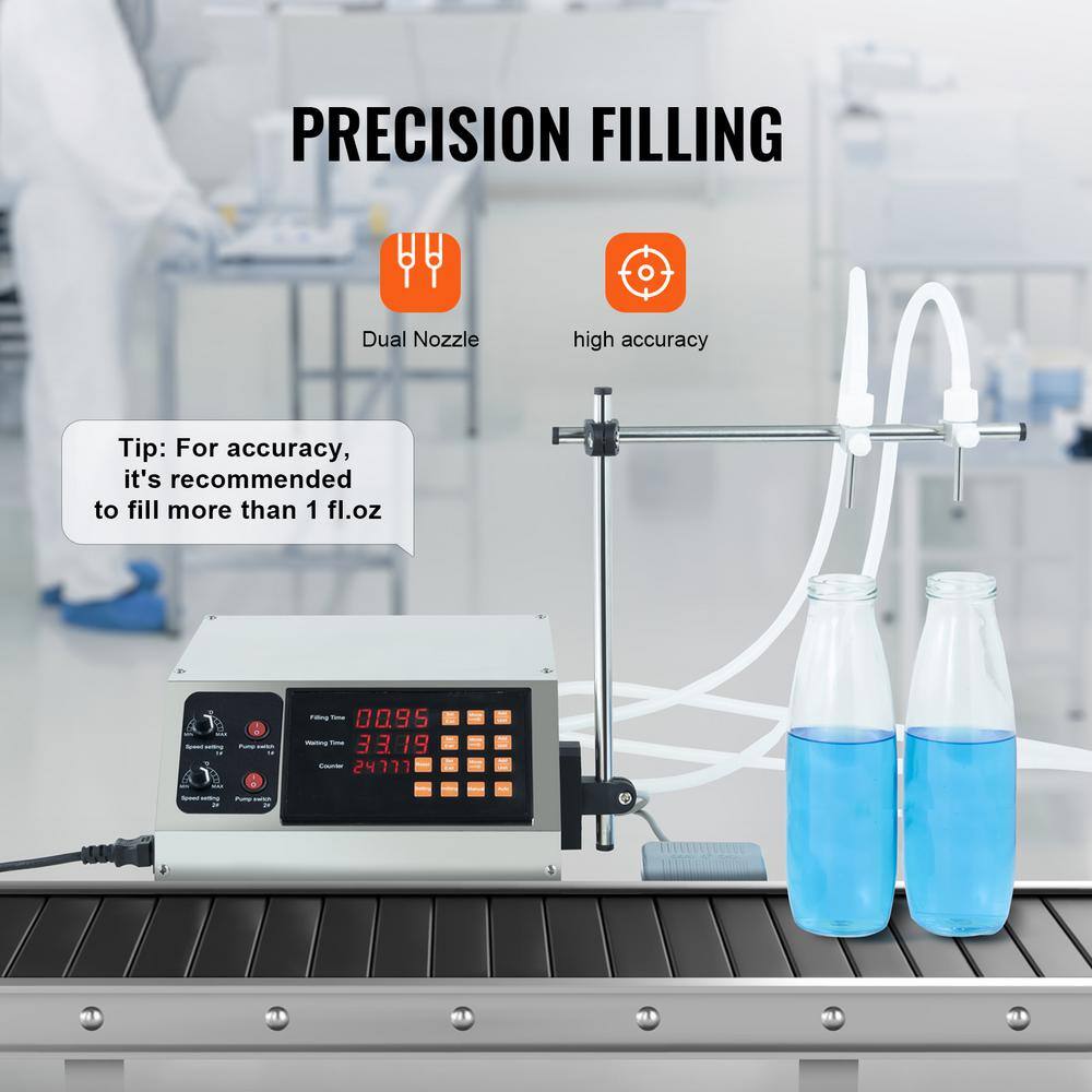 Liquid Filling Machine, 10-4000 ml Filling Capacity, Automatic Bottle Filler Machine Bottling Machine Digital Control - Hercitys