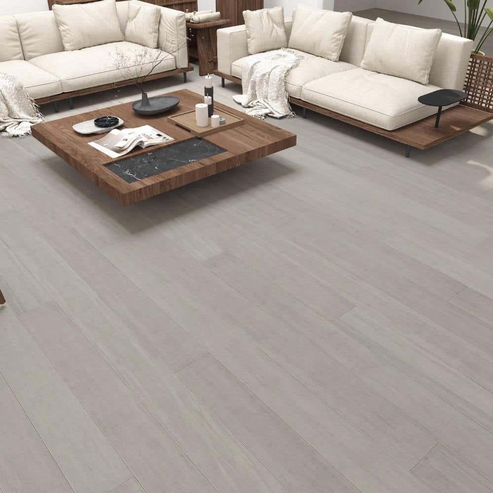 Strand Woven Classic Khaki 1/2 in. T x 5 in. W x 72-7/8 in. L, T AND G, Prefinished, Bamboo Flooring (20.7 sq. ft./Case) - Hercitys