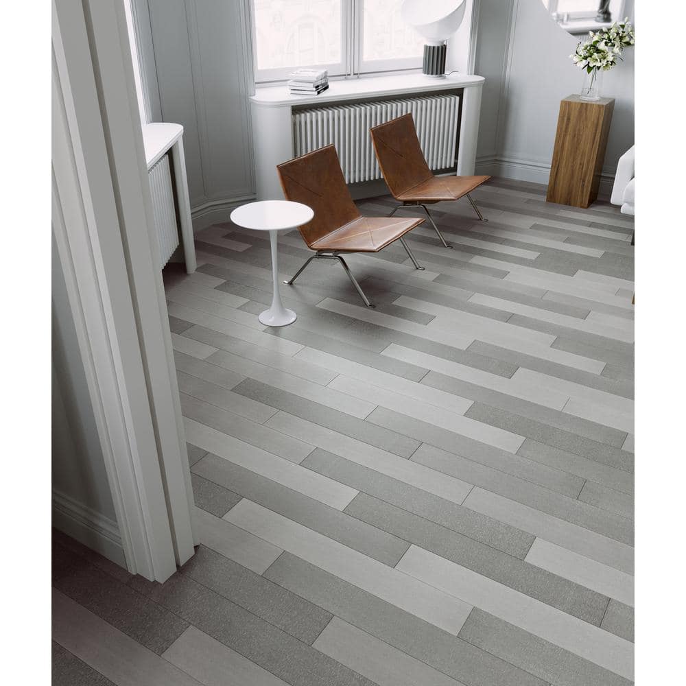 Twilight 9/32 in. T x 5.1 in. W x 36.22 in. L Hand Scraped Click Lock Engineered Bamboo Flooring (15.45 sq.ft./case) - Hercitys