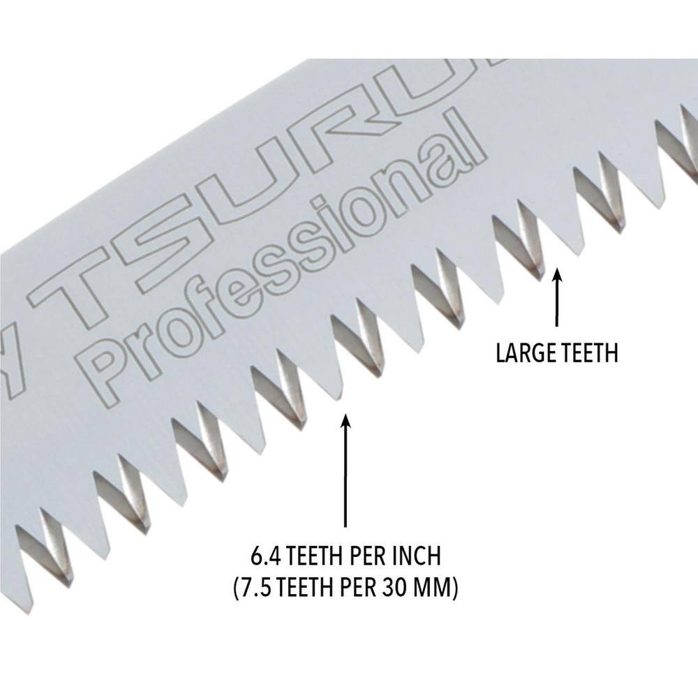 TSURUGI 11 in. Curved Large Teeth Hand Saw Replacement Blade - Hercitys