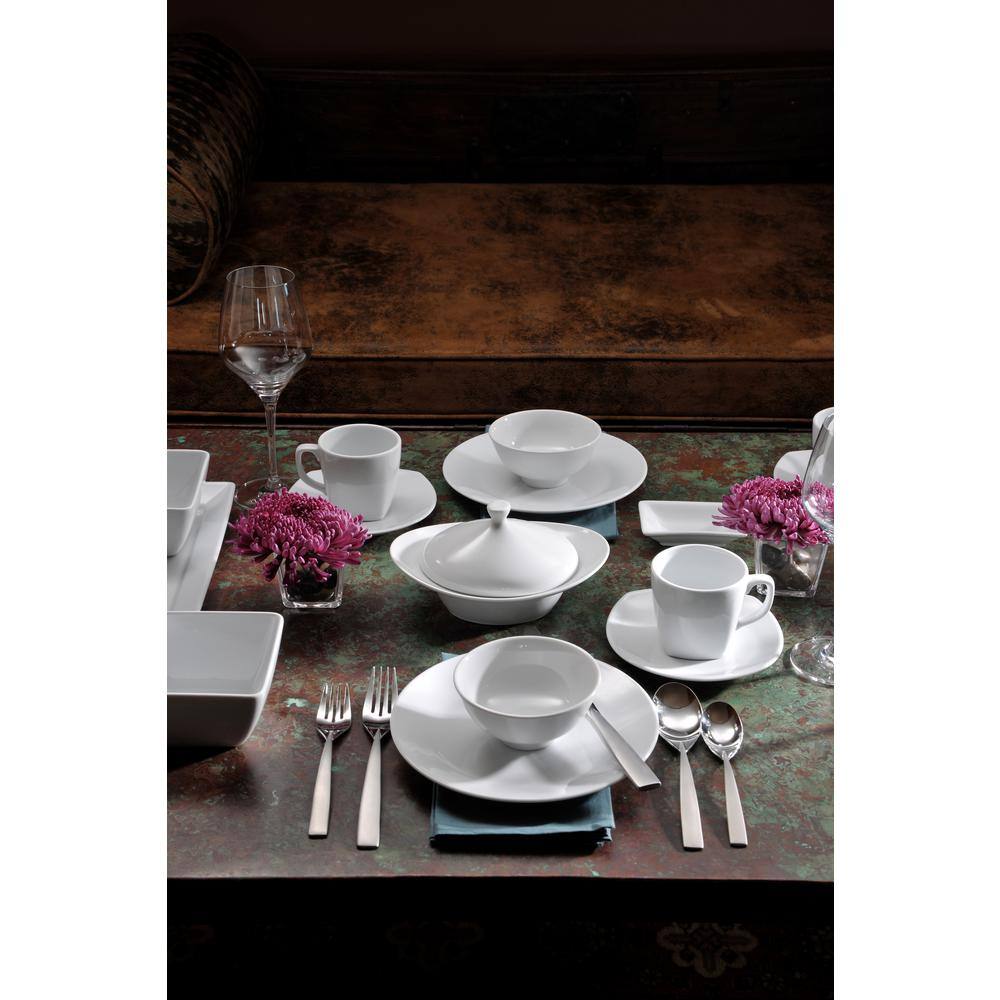 Fulcrum 18/10 Stainless Steel Oval Bowl Soup/Dessert Spoons (Set of 12) - Hercitys