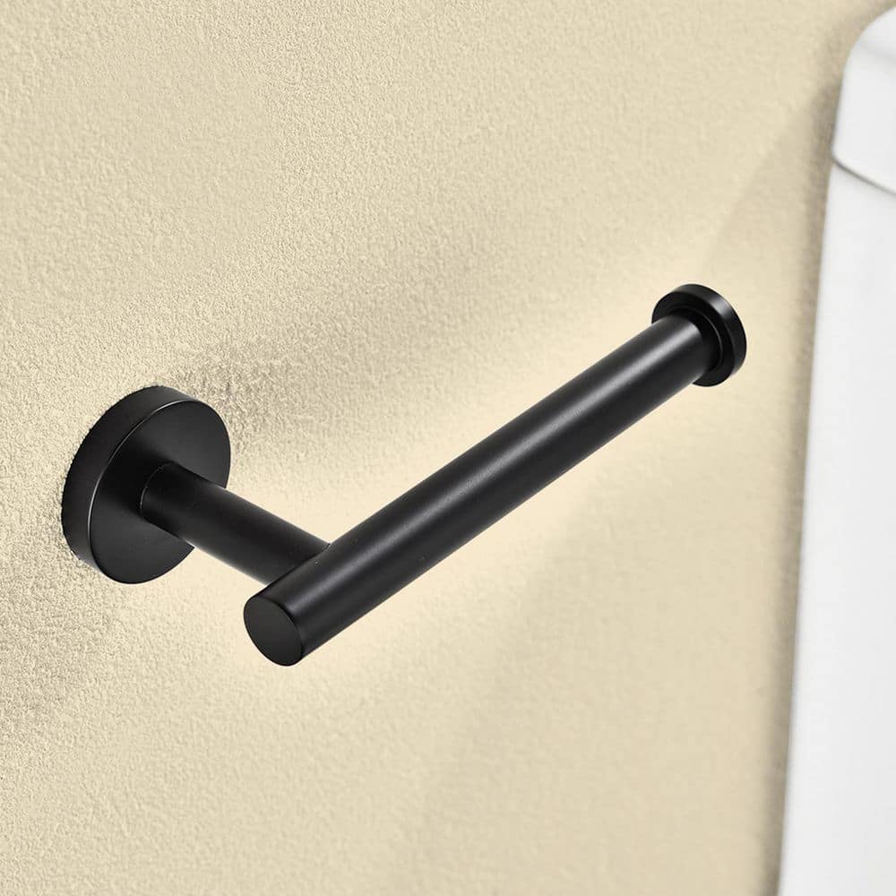 Wall Mount Matte Black Paper Towel Holder (2 Pack) - Hercitys