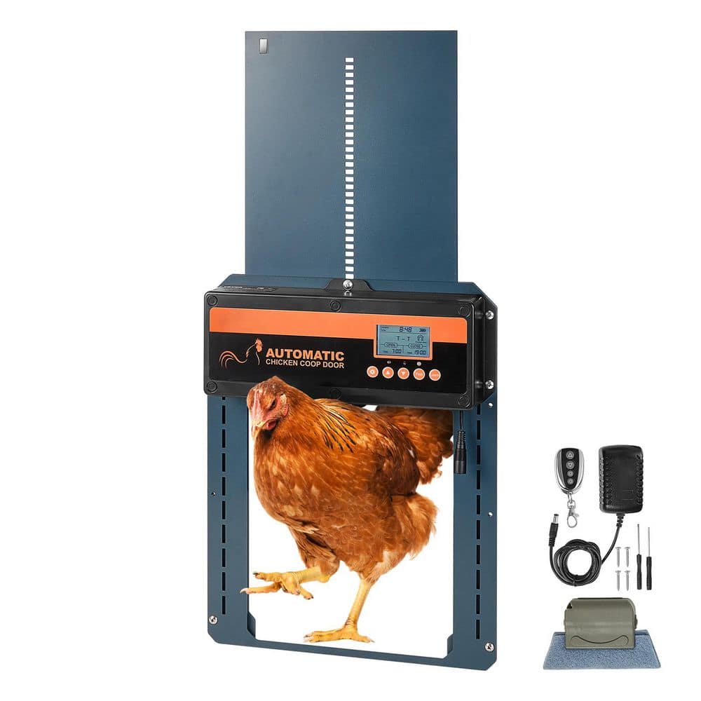 Automatic Chicken Coop Door Auto Chicken Door Opener with Timer and Light 19.3 x 9.8 x 6.5 ft. Greenhouse - Hercitys