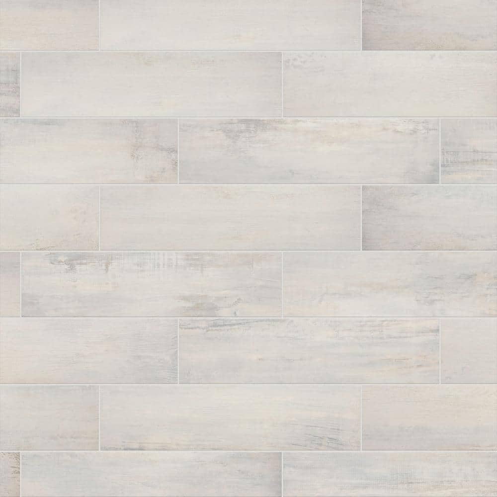 Serene Wood Cream 6 in. x 24 in. Porcelain Floor and Wall Tile (16 sq. ft./Case) - Hercitys
