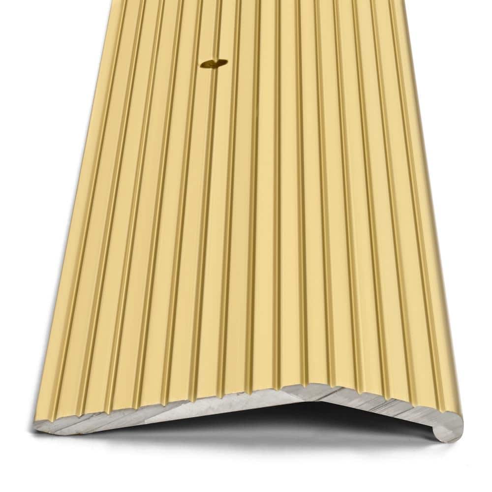 Satin Gold 1-3/8 in. x 72 in. Carpet Trim Transition Strip - Hercitys