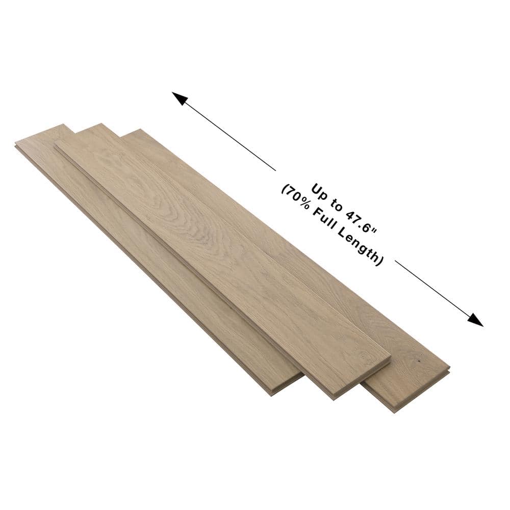 Avalon French Oak 3/8 in.T x 6.5 in.W Click Lock Wire Brushed Engineered Hardwood Flooring (23.6 sq. ft./case) - Hercitys