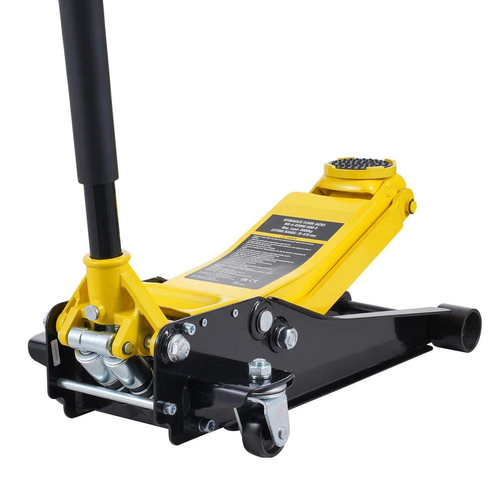 Low Profile Floor Jack 2 Ton, 4400 lbs. Heavy Duty Iron Hydraulic Racing Floor Jack, Hydraulic Car Jack - Hercitys