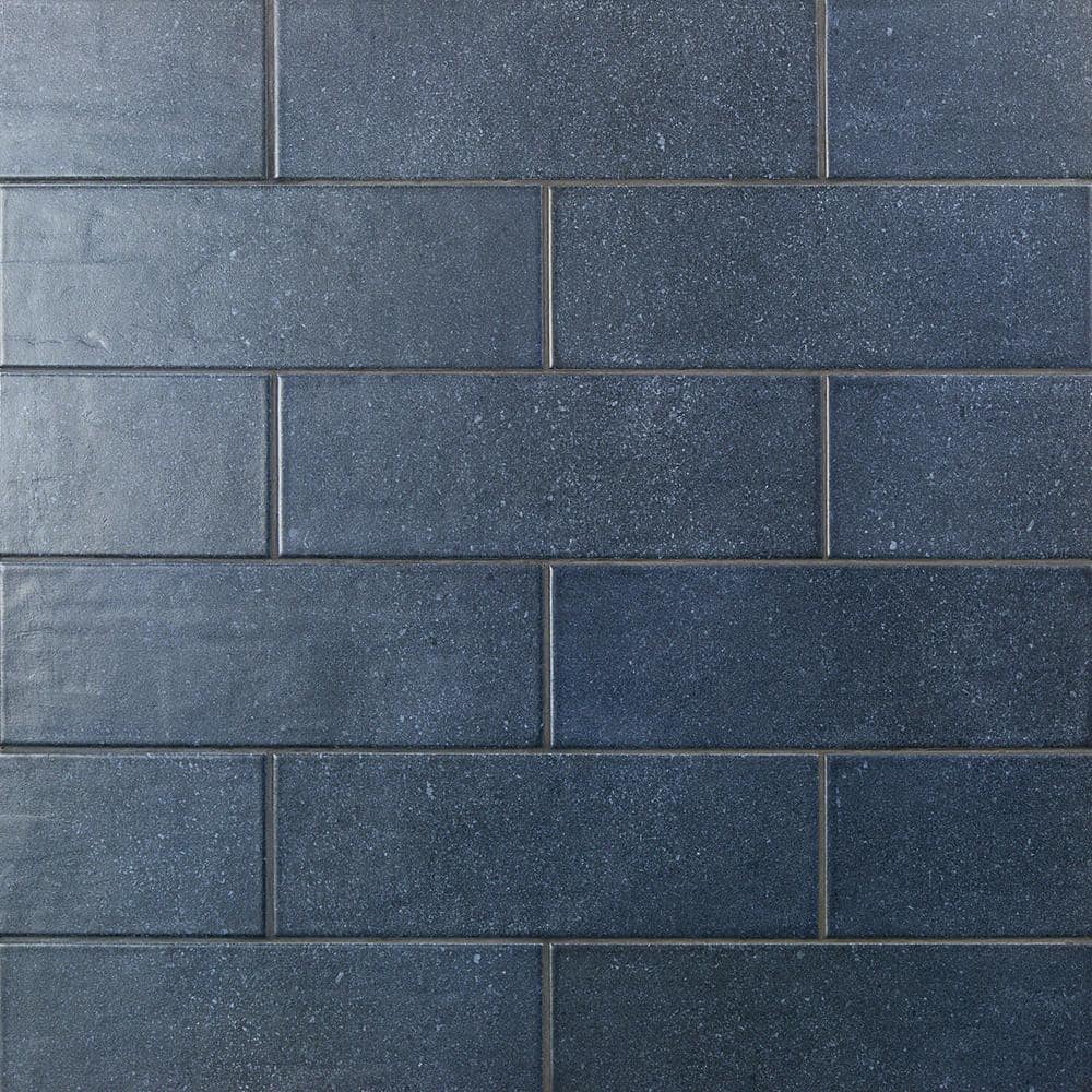 Piston Camp Blue Rock 4 in. x 12 in. Matte Ceramic Subway Wall Tile (34-piece 10.97 sq. ft. / box) - Hercitys