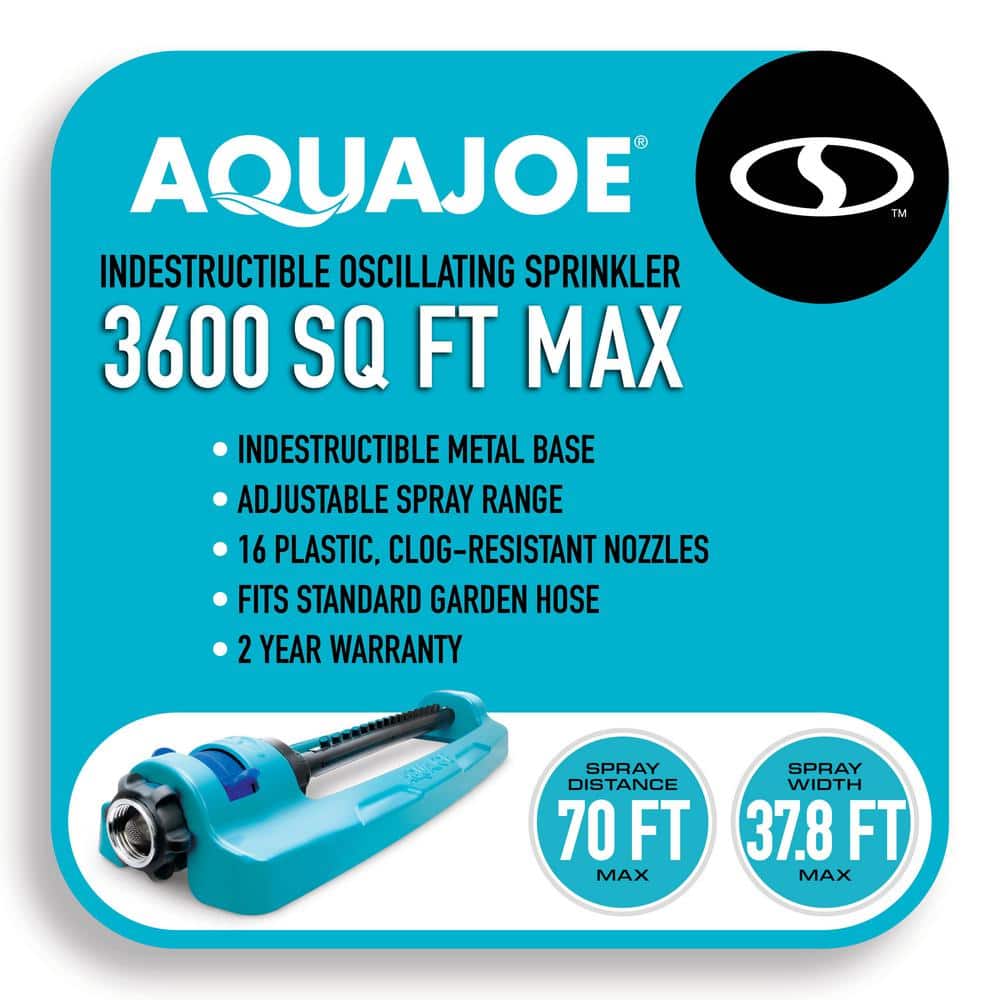 Indestructible Metal Base Oscillating Sprinkler with Adjustable Spray - Hercitys