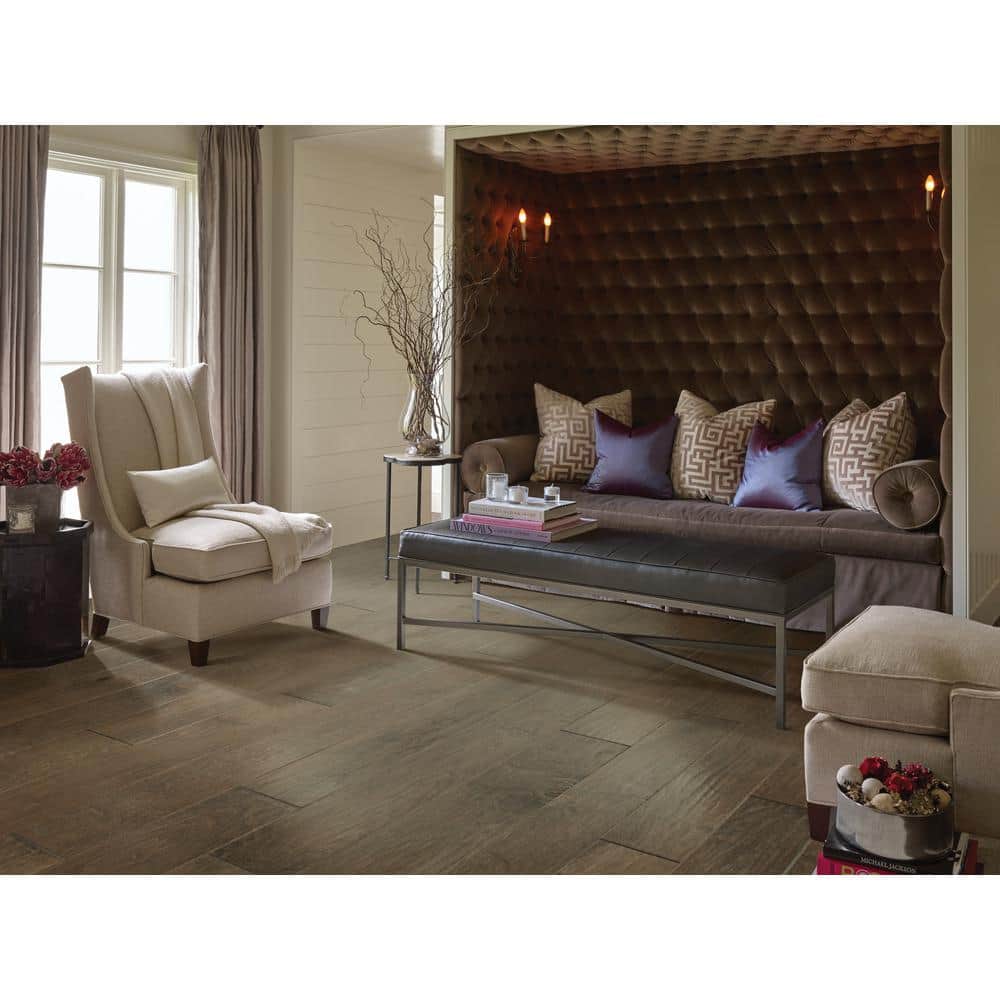 Canaveral Legacy Maple 3/8 In. T X 6.3 in. W Tongue and Groove Scraped Engineered Hardwood Flooring (30.48 sq.ft./case) - Hercitys