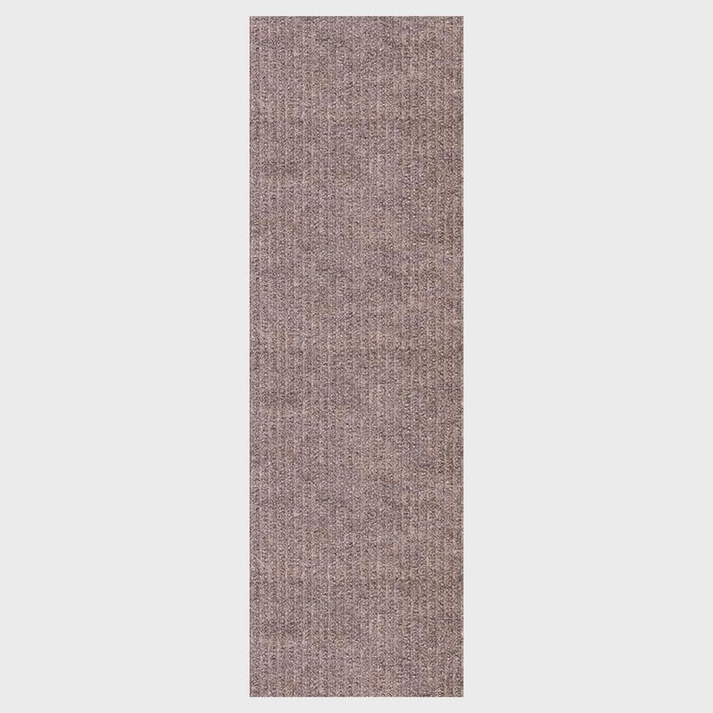 Heavy Duty Solid Beige 31 in. W x 20 ft. L Indoor/Outdoor Runner Rug/Stair Runner 52 sq. ft. - Hercitys