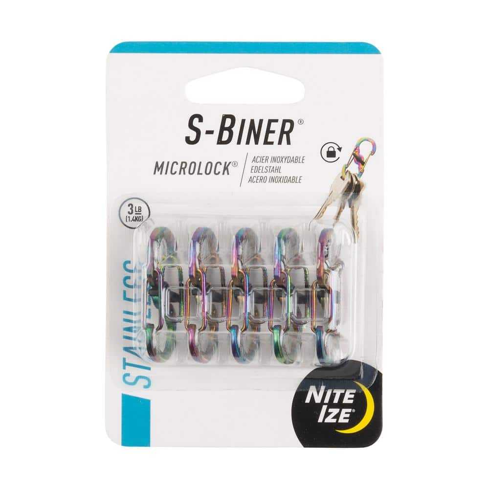 S-Biner MicroLock Stainless Spectrum (5-Pack) - Hercitys