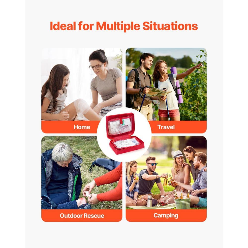 First Aid Kit 420 Pcs 600D Nylon Large Survival First Aid Bag Emergency Medical Supplies - Hercitys