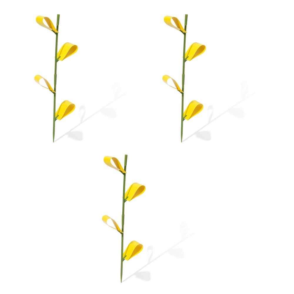 Houseplant Sticky Stake Insect Traps for Indoor Plants – Traps Aphids, Whiteflies, Fruit Flies, Fungus Gnats (48-Traps) - Hercitys