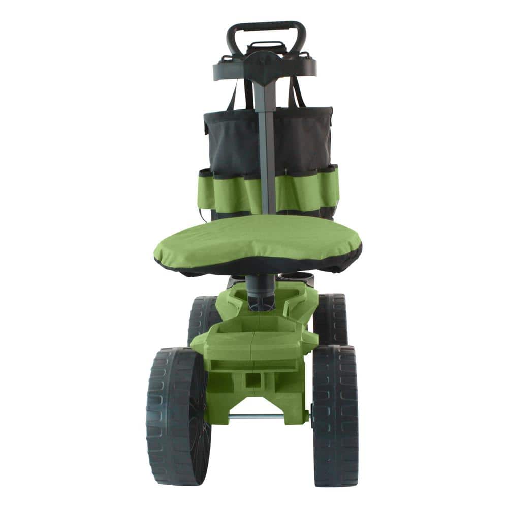 Wheelie Scoot with Tool Toter Handle, Bucket and Comfort Cushion - Hercitys