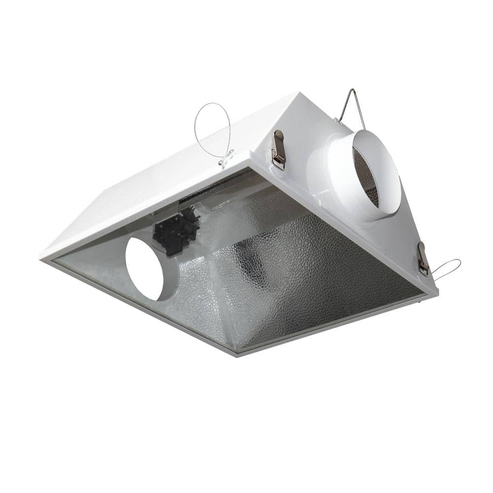 Double Ended Large Air Cooled with 6 in. Duct and Glass Panel Grow Light Reflector for up to 1000-Watt - Hercitys