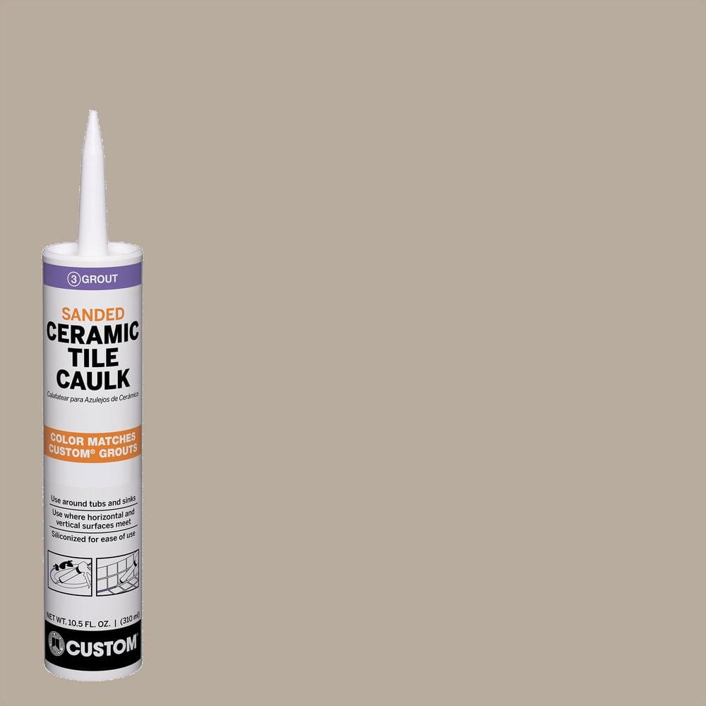 Polyblend #386 Oyster Gray 10.5 oz. Sanded Ceramic Tile Caulk - Hercitys