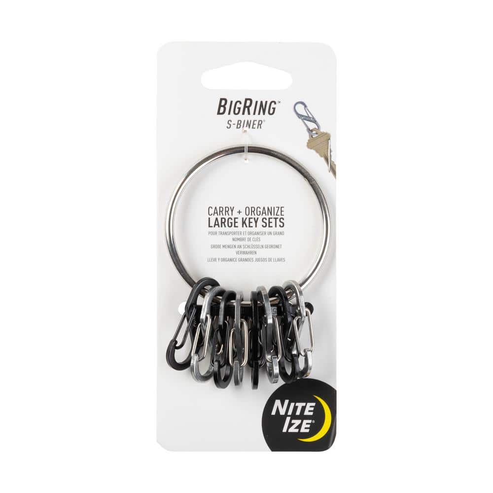 Steel Big Key Ring with Carabiners - Hercitys