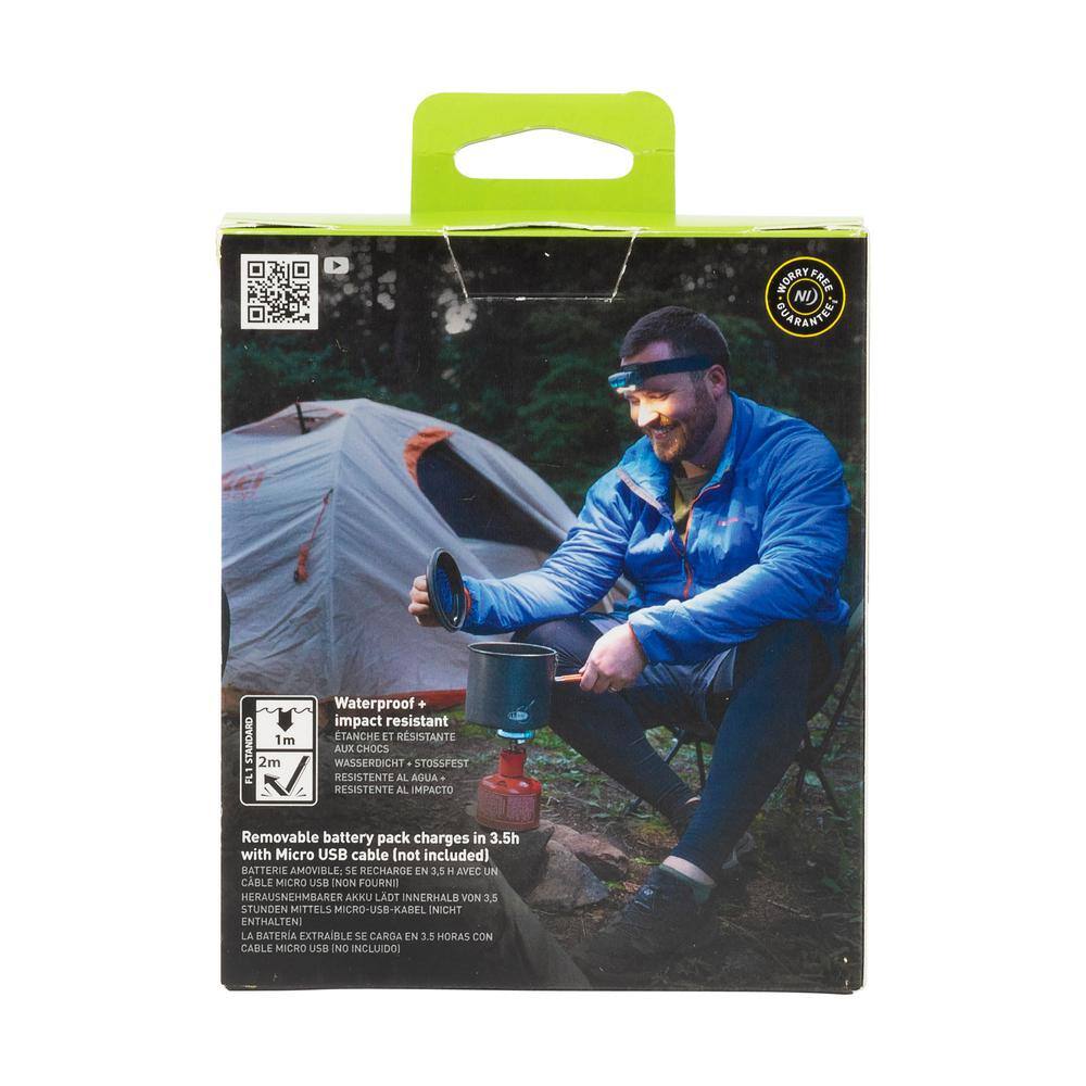 700 Lumens Radiant RH2 PowerSwitch Rechargeable Headlamp – Blue/Grey, Dual Power Alkaline USB Battery - Hercitys