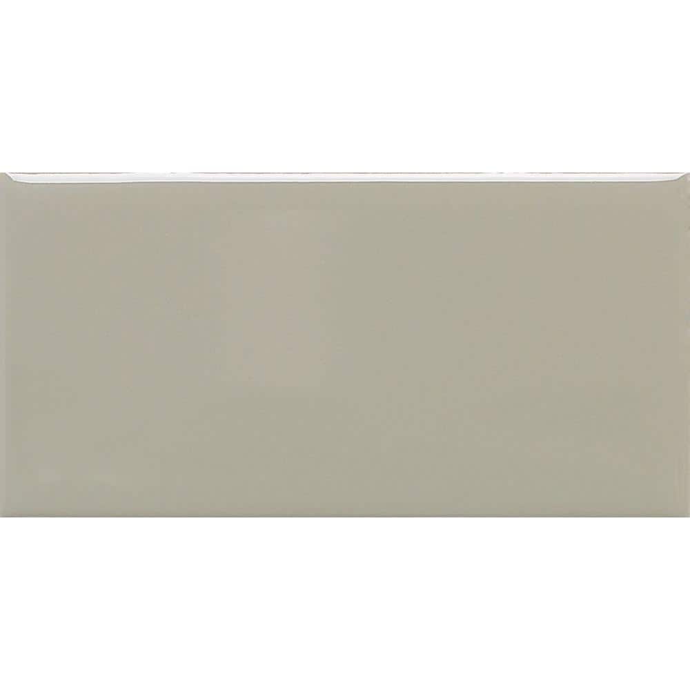 Modern Dimensions Matte Architectural Gray 4-1/4 in. x 8-1/2 in. Ceramic Subway Wall Tile (10.63 sq. ft. / case) - Hercitys