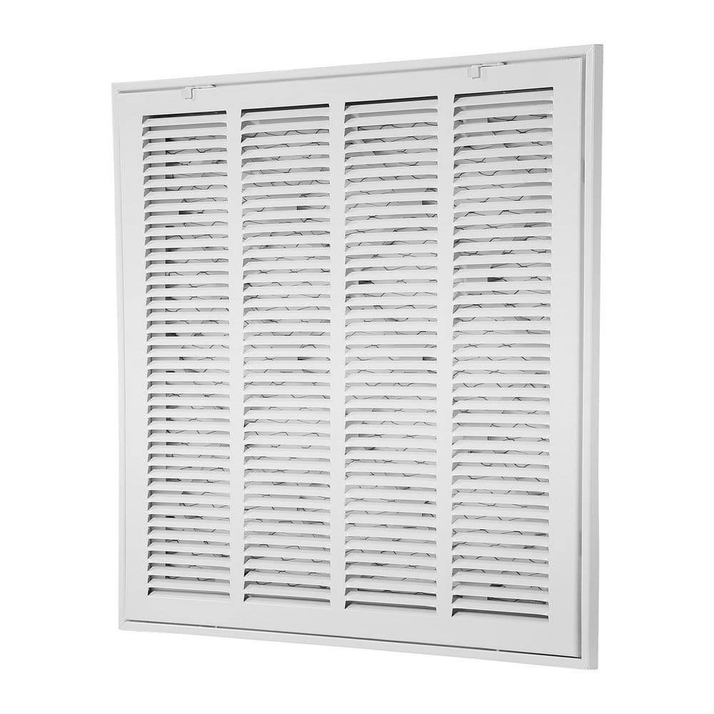Return Air Filter Grille, Fits 20 W x 20 in. H Duct Opening Size, Filter Included, Return Air Vent Cover for Wall - Hercitys