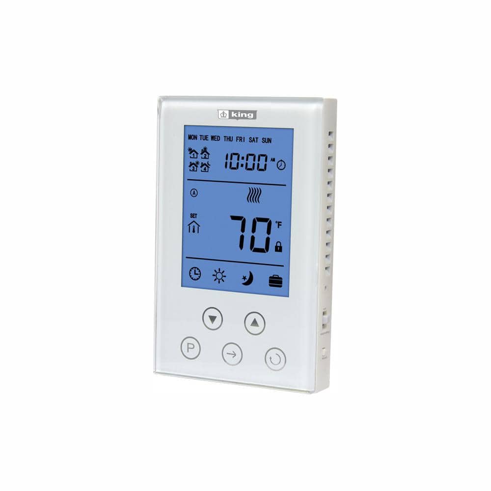 Thermostat 7-Day Programmable, Double Pole 120/208/240-Volt 15 Amp - Hercitys