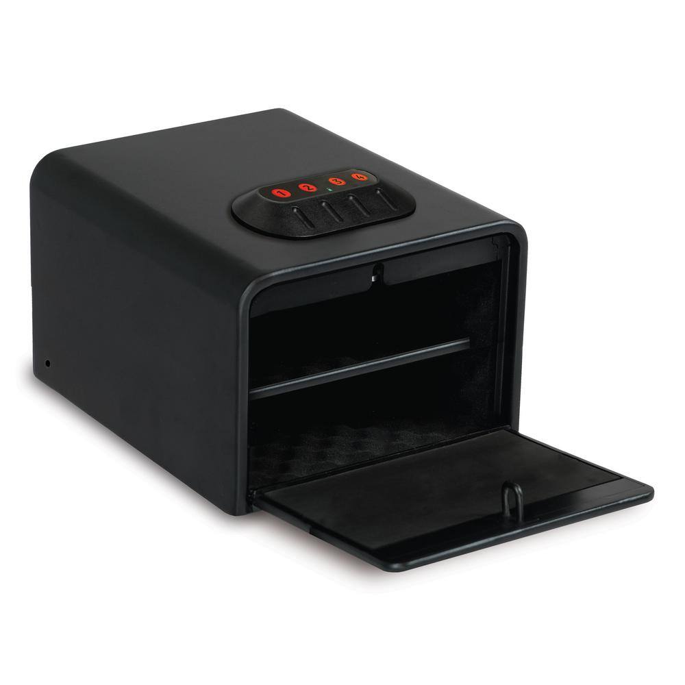 Home Defense 0.42 cu. ft. Quick Access Front Open Security Vault with Electronic Lock, Matte Black - Hercitys