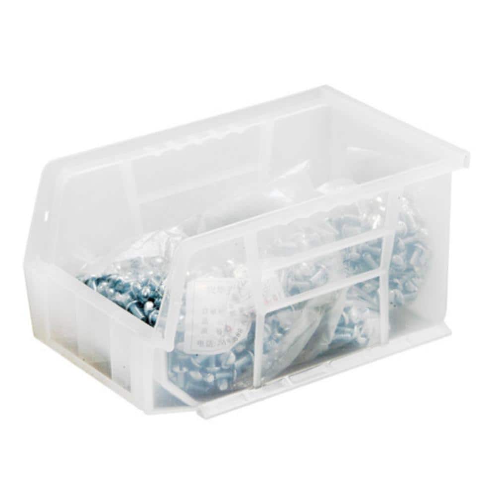 Ultra Series 2.40 Qt. Stack and Hang Bin in Clear (12-Pack) - Hercitys