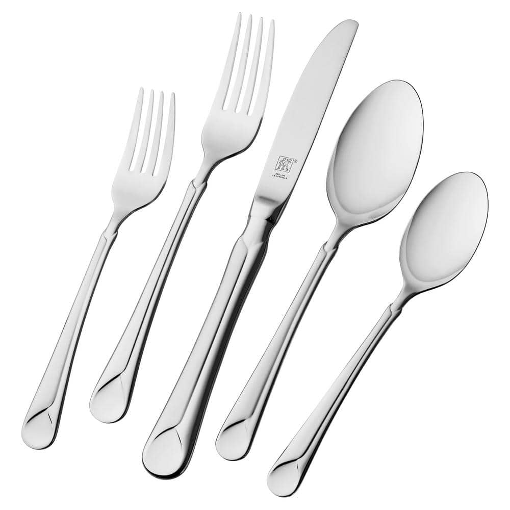 Provence 45-Piece 18/10 Stainless Steel Flatware Set - Hercitys