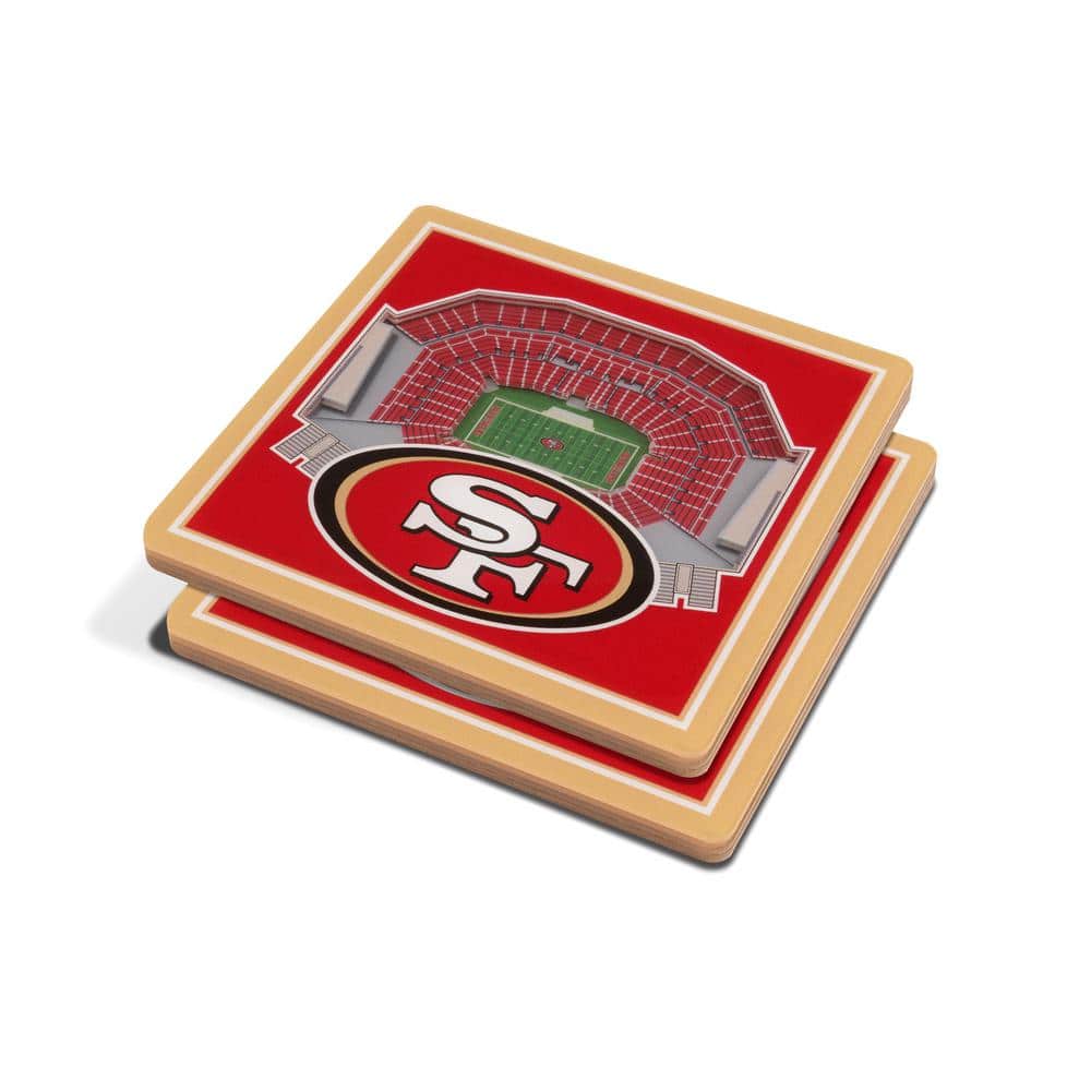 NFL San Francisco 49ers 3D StadiumViews Coasters - Hercitys