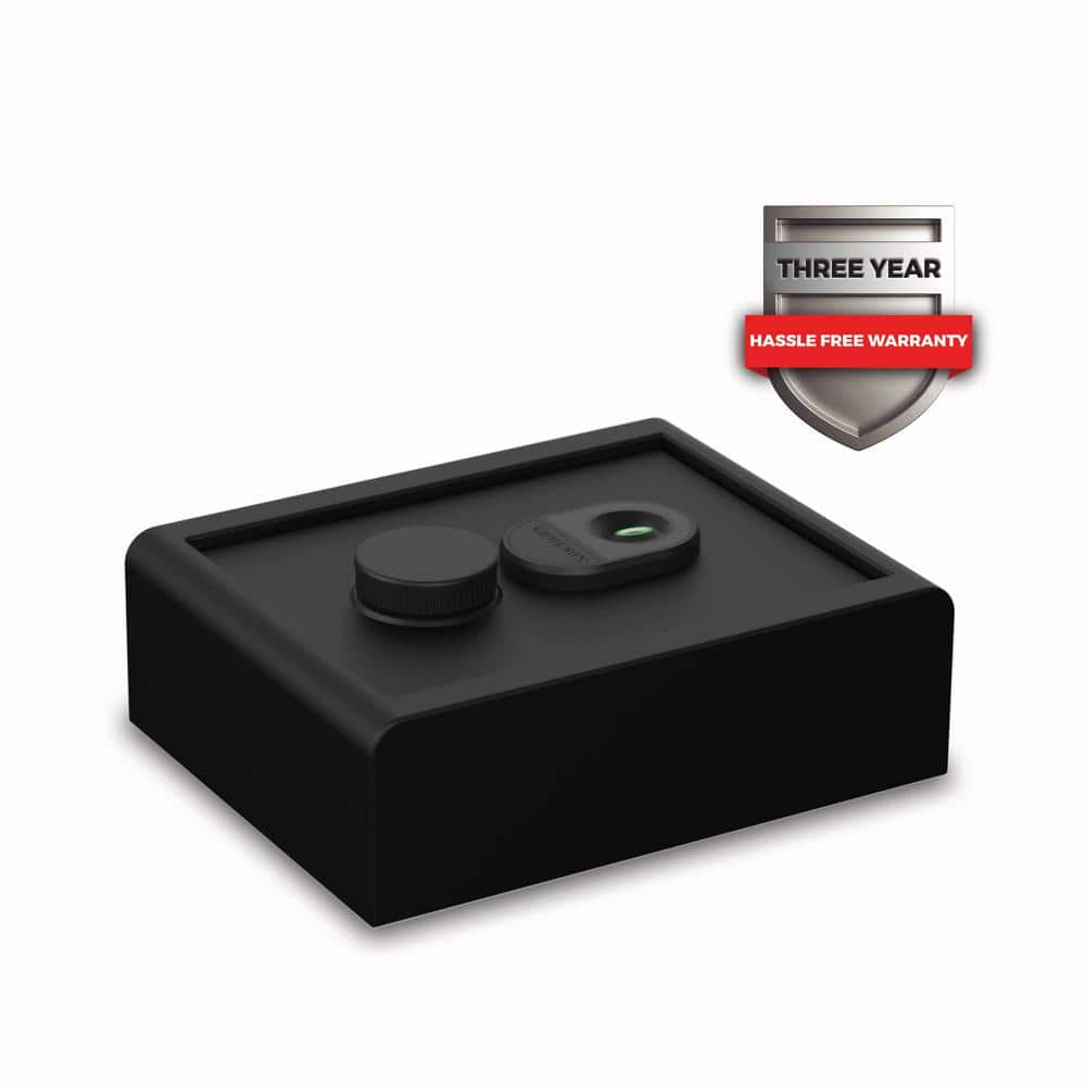 Home and Office 0.28 cu. ft. Security Vault with Biometric Lock, Matte Black - Hercitys