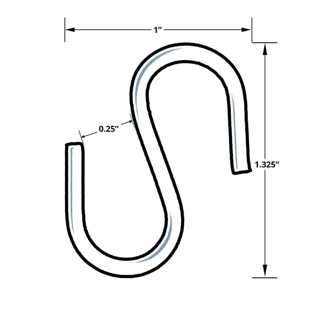Metal S Hook (20-pack) - Hercitys