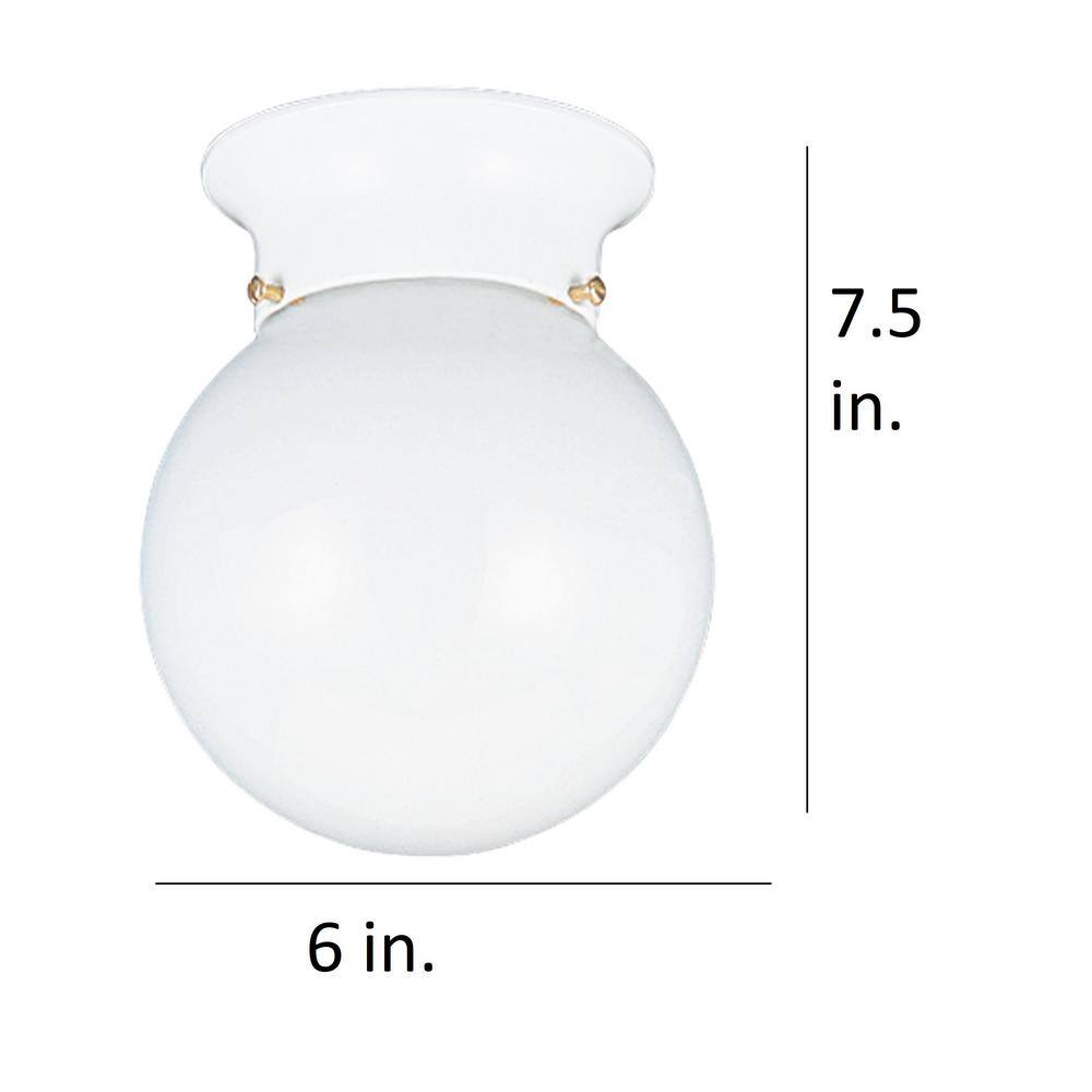 Tomkin 1-Light White Flush Mount - Hercitys