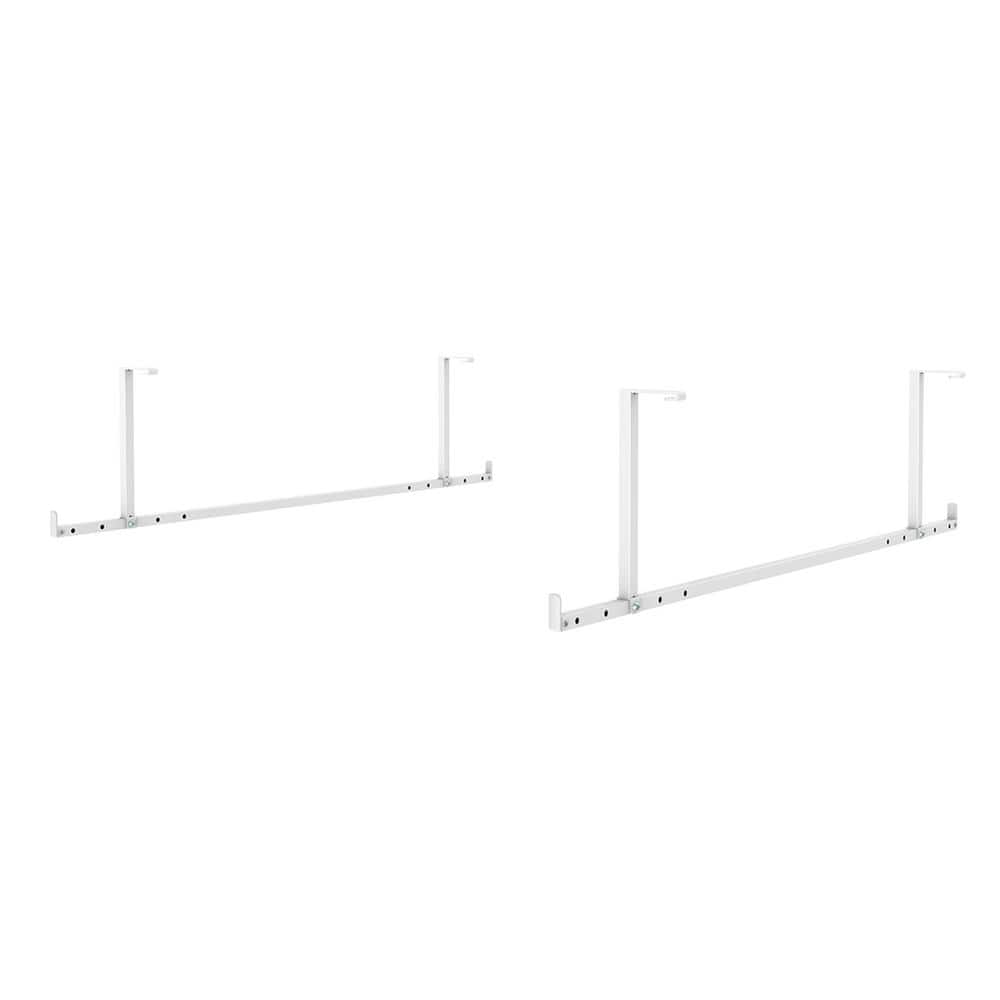 GRH4 Overhead Garage Rack Hanging Bar Accessory 2-Pack White - Hercitys