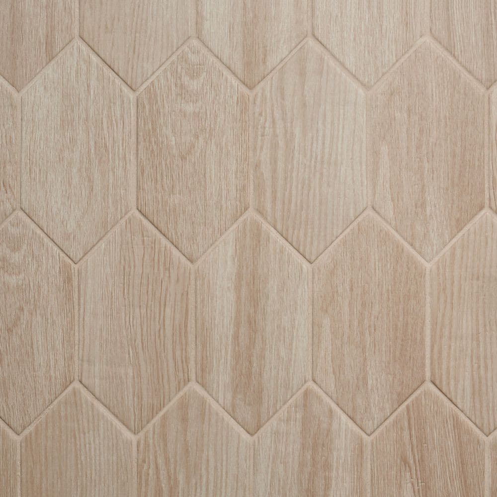 Casablanca Oak Beige 3.93 in. x 7.87 in. Picket Matte Porcelain Floor and Wall Tile (3.53 sq. ft./ Case) - Hercitys