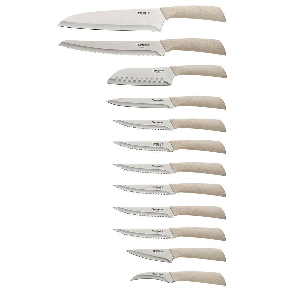 Harvest 13-Piece Stainless Steel Knife Set with Block - Hercitys