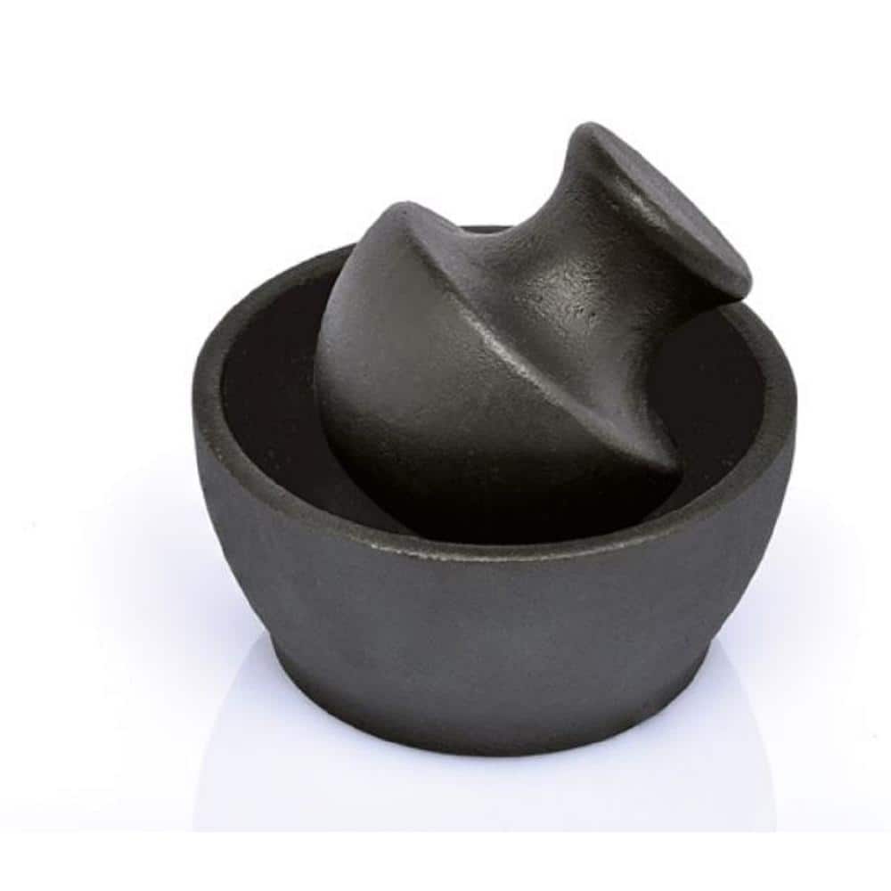 Manu Cast Iron Mortar, 4 in. x 3 in. Dia. - Hercitys