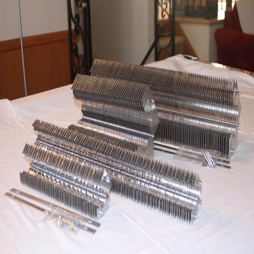 Fin Clamp Baseboard Element for 1/2 in. Copper Baseboard Piping 2 ft. Section - Hercitys